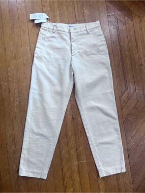 Barena Venezia women’s cream Chino cotton pants NWT brand new Cream Straight-Leg